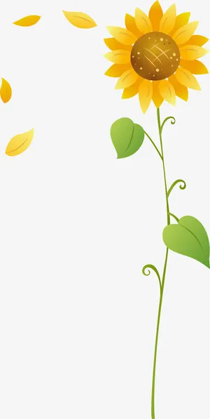卡通向日葵免抠
