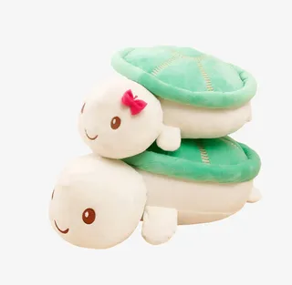 情侣乌龟抱枕公仔毛绒玩具免抠