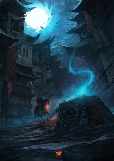 游戏场景环境渲染蓝色光效免抠