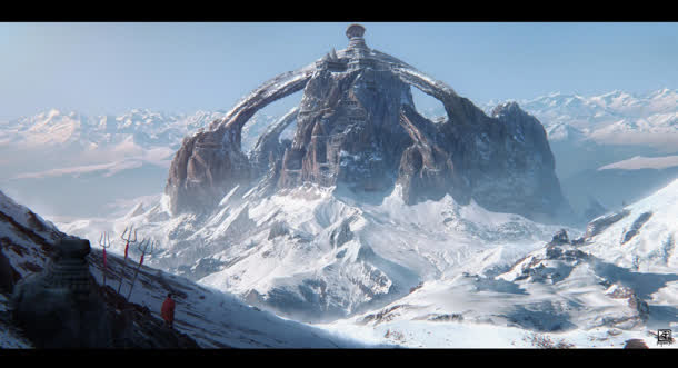 雪山场景高清特效环境渲染免抠