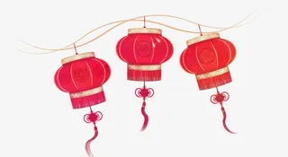 矢量中国风灯笼免抠