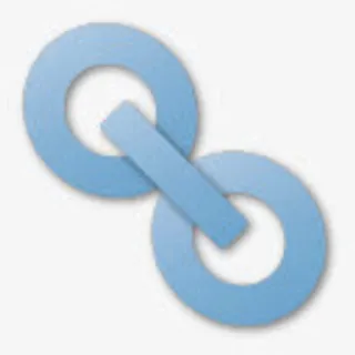 超链接蓝色链接锡耶纳免抠