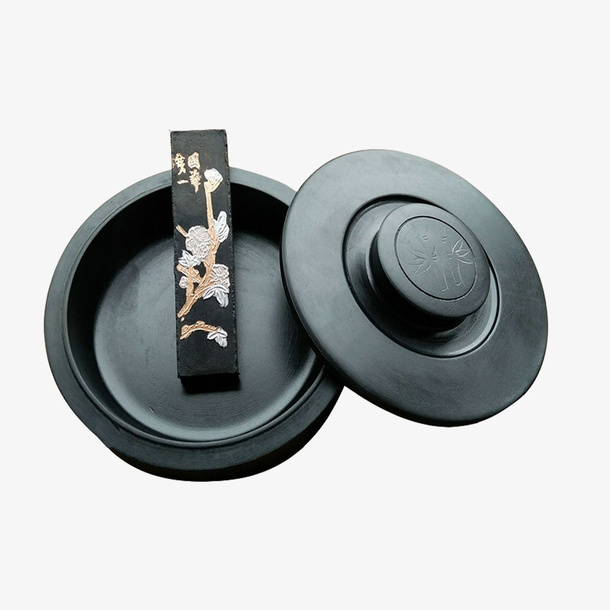 产品实物带墨帮端砚免抠