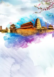 春天清爽海报背景高清