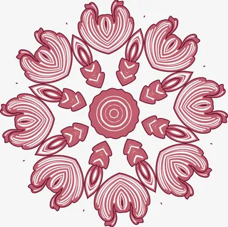 花朵异域装饰花纹免抠