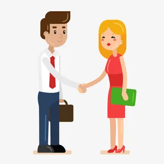 矢量商务洽谈免抠