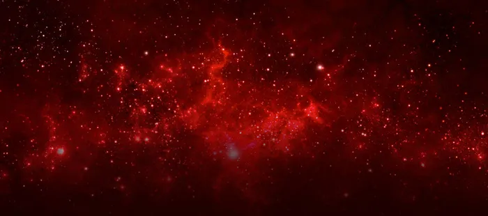 红色梦幻星空炫光大气banner高清