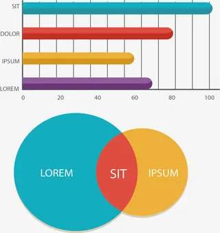 圆形相交信息图表免抠
