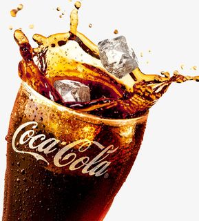 一杯可乐和干冰免抠