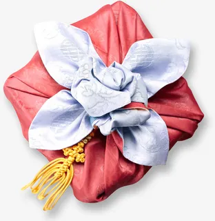 红色中国风写实包袱免抠