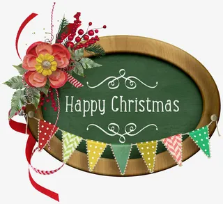 圣诞节装饰框素材免抠