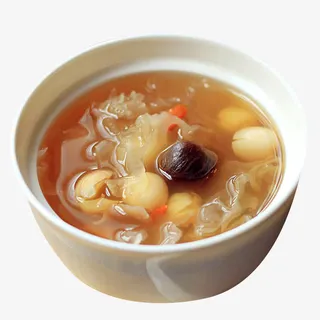 银耳桂圆羹汤类免抠