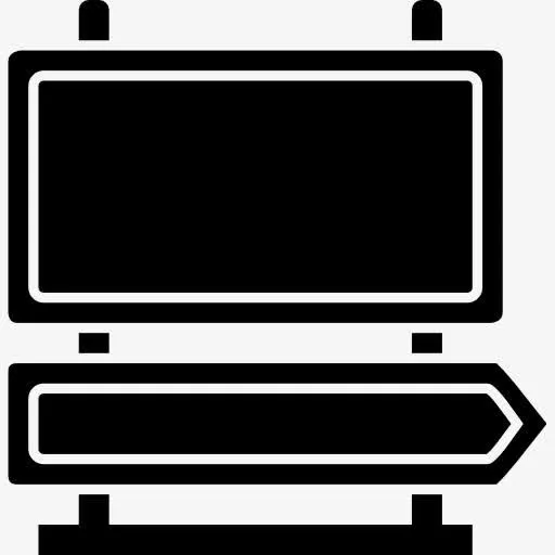 矩形和箭头信号图标免抠