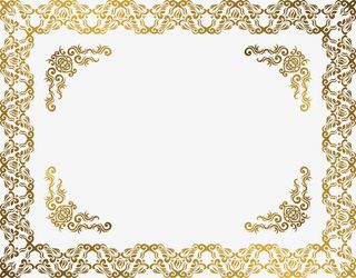 金色花纹底纹免抠