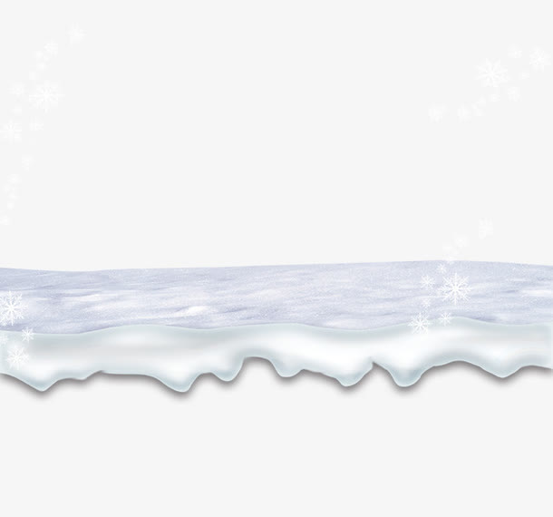 积雪与雪花免抠