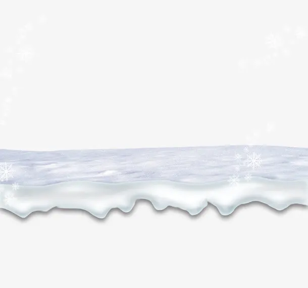 积雪与雪花免抠