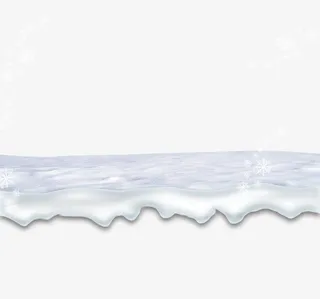 积雪与雪花免抠