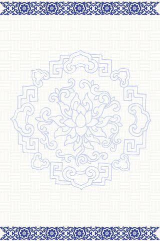 矢量古典青花瓷花纹背景高清