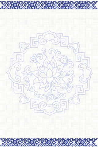 矢量古典青花瓷花纹背景高清