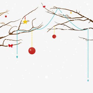 冬季圣诞背景贺卡矢量素材