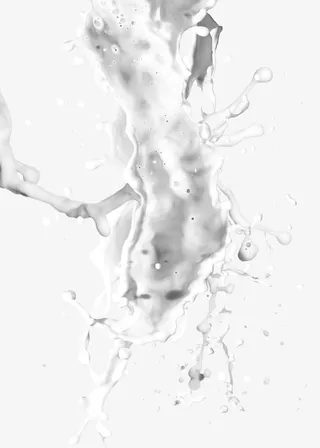 牛奶倒出后的喷溅效果免抠