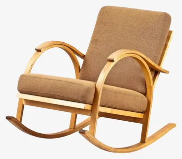 复古怀旧产品实物老人躺椅摇摇椅免抠