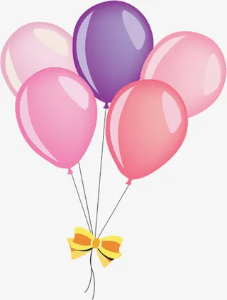 七夕气球装饰元素免抠