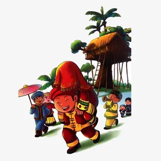 土家族娶亲场景免抠