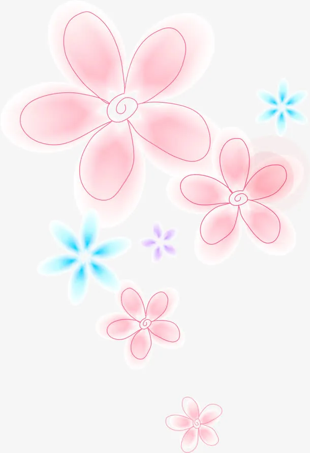花朵漂浮免抠