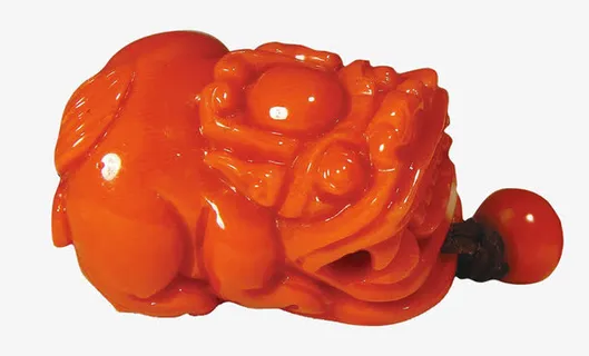 红珊瑚摆件工艺品免抠