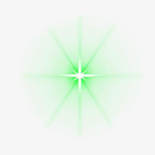 绿色光效PSD透明底免抠