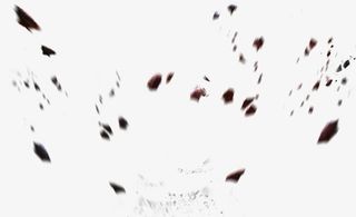 飞裂的碎石头免抠