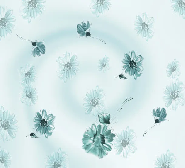 梦幻菊花背景