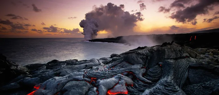 火山自然美丽风景banner高清