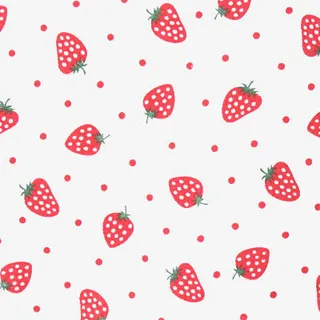 草莓花纹小碎花图案元素免抠