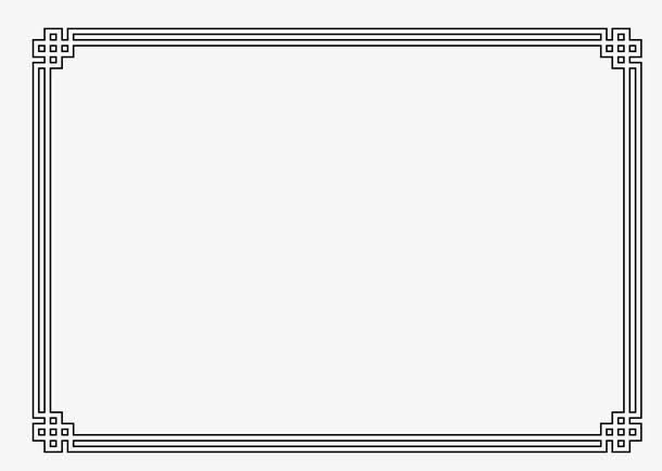 中国结底纹边框免抠