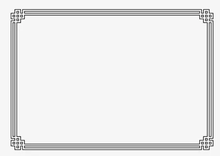 中国结底纹边框免抠