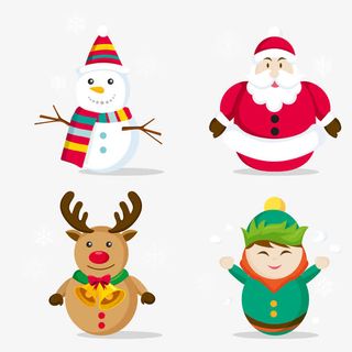 卡通圣诞人物免抠