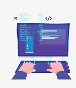 商务办公电脑编程免抠手绘/卡通卡通元素