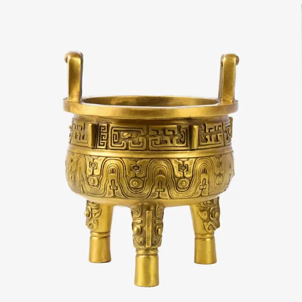 铜鼎三足鼎立免抠