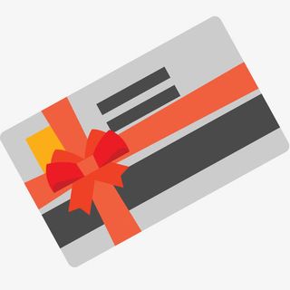 超市购物卡矢量插画免抠