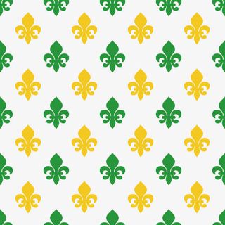 马尔迪格拉斯花纹图案矢量素材免抠