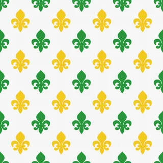 马尔迪格拉斯花纹图案矢量素材免抠