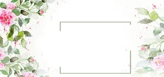 花朵文艺小清新淘宝海报背景banner高清