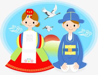 婚庆季卡通新郎新娘免抠