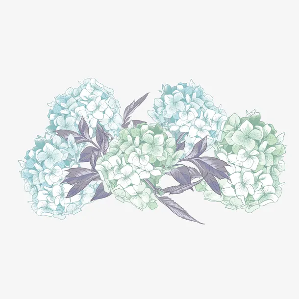 绿色的小碎花免抠
