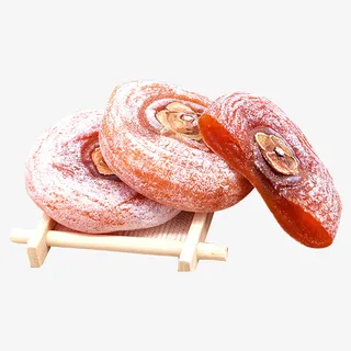 二十四节气立冬柿饼美食海报设计免抠