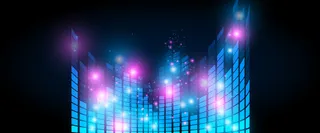 蓝色频谱背景高清