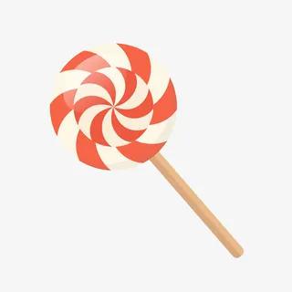 手绘彩色生日礼物棒棒糖矢量素材免抠