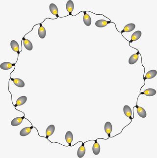 发光灯泡边框免抠